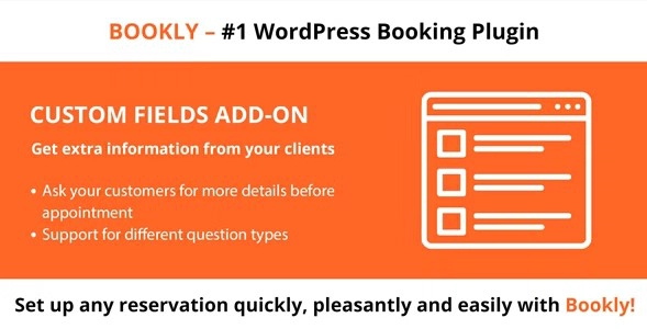 Bookly Custom Fields Add-on