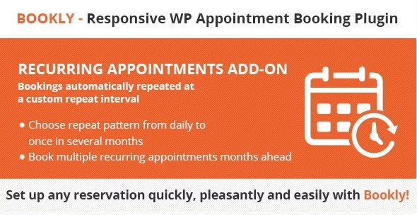 Bookly Recurring Appointments Add-on