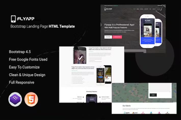 Flyapp – Bootstrap Landing Page Latest Version