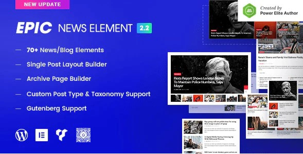 Epic News Elements – Add Ons for Elementor & WPBakery Page Builder