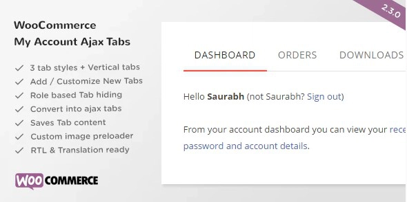 SS WooCommerce Myaccount Ajax Tabs