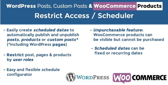 WordPress Posts & WooCommerce Products Scheduler