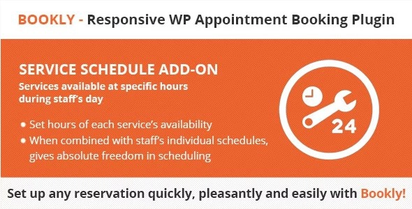 Bookly Service Schedule Add-on