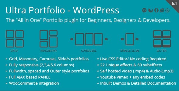 Ultra Portfolio WordPress Plugin