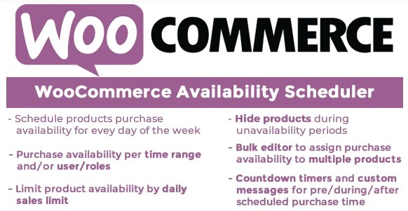 WooCommerce Availability Scheduler