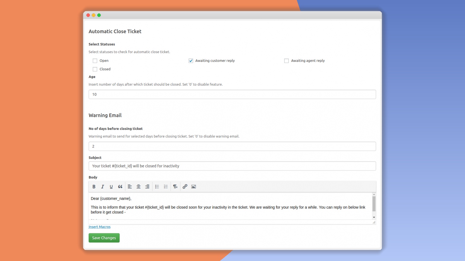 SupportCandy Automatic Close Ticket 3.0.7
