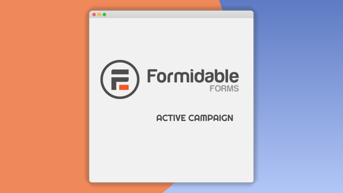 Formidable Forms – ActiveCampaign 1.09