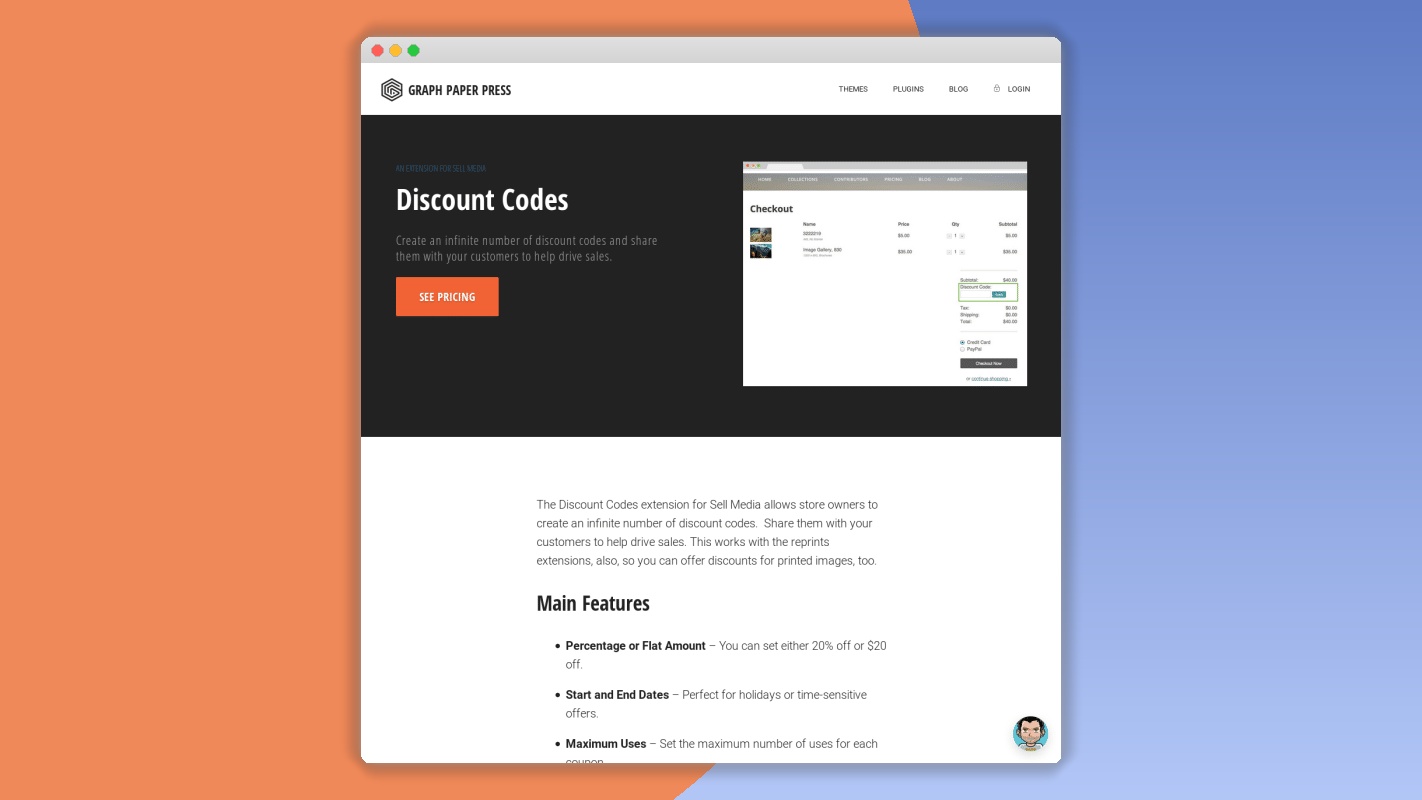 Graph Paper Press Sell Media Discount Codes Add-On 2.1.5