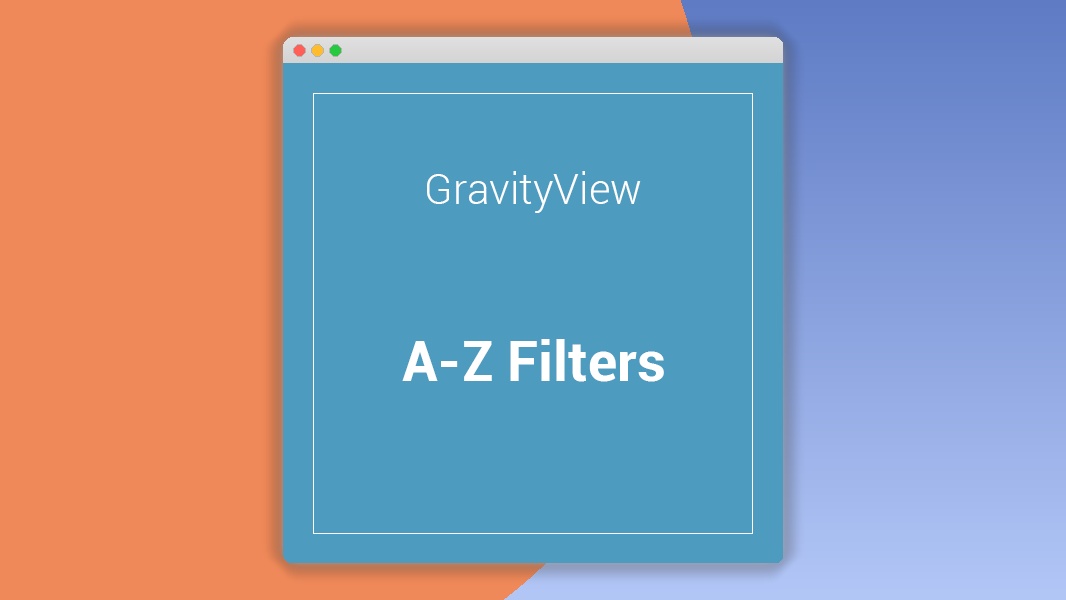 GravityView A-Z Filters Extension 1.4.2